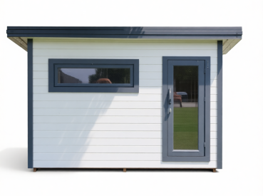 Moderne Gartensauna isolierte Wände